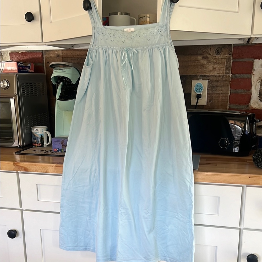 Light Blue Sleeveless Nightgown